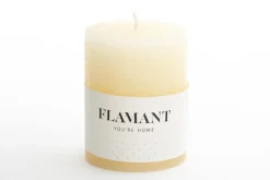 Bougies|Décoration<Flamant BETH, bougie, couleur cream, 7x9cm Blanccassé