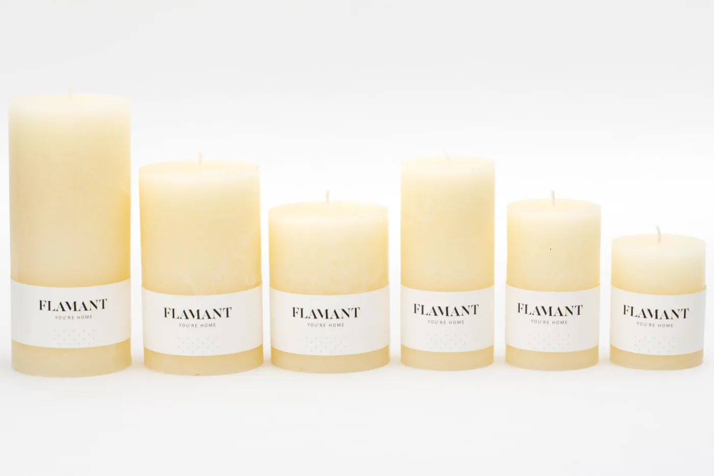 Bougies|Décoration<Flamant BETH, bougie, couleur cream, 7x11,5cm Blanccassé