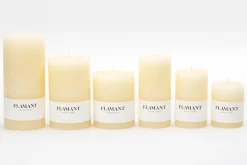 Bougies|Décoration<Flamant BETH, bougie, couleur cream, 7x15cm Blanccassé