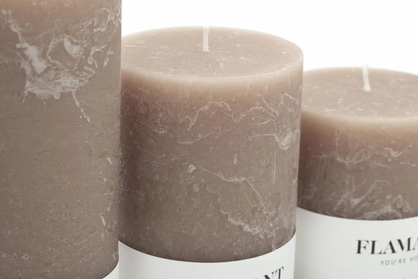 Bougies|Décoration<Flamant BETH, bougie, couleur taupe, 7x9cm Brun