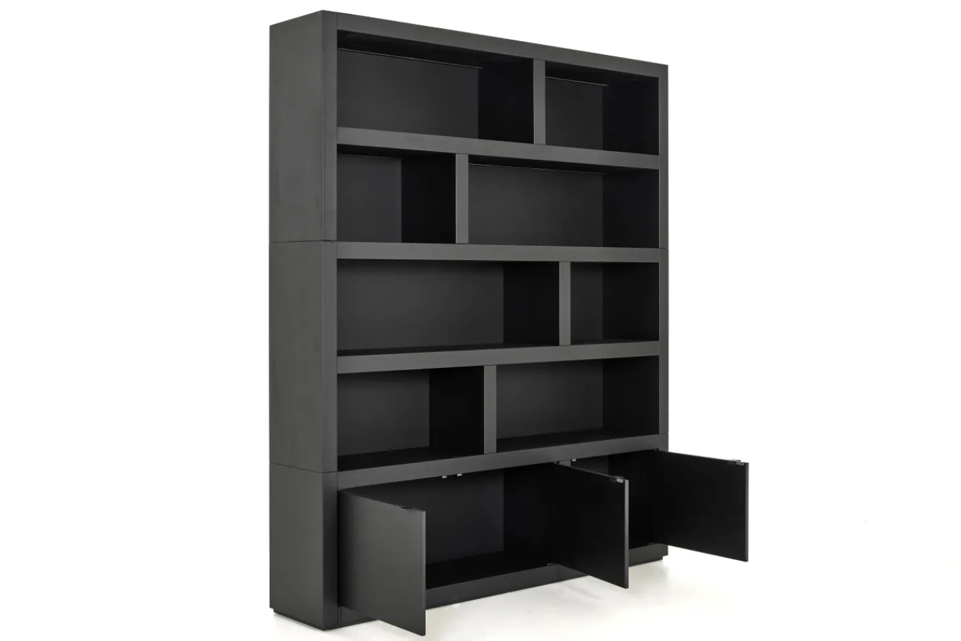 Placards|Armoires<Flamant BJORN, bibliothèque, , avec lumières LED dimmables Noir