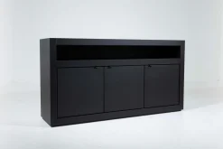 Armoires|Armoires<Flamant BJORN, buffet, , 3 portes, avec lumières LED dimmables Noir