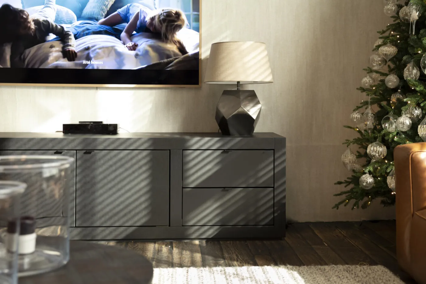 Placards|Armoires<Flamant BJORN, meuble TV, , 2 portes, 4 tiroirs Noir