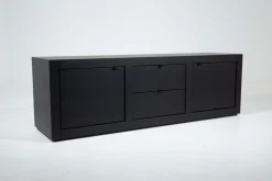 Placards|Armoires<Flamant BJORN, meuble TV, , 2 portes, 2 tiroirs Noir