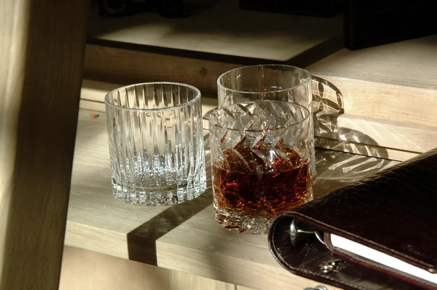 Verres|Verres<Flamant BOGART, verre à whisky, taillés à la main, set de 6 Transparent