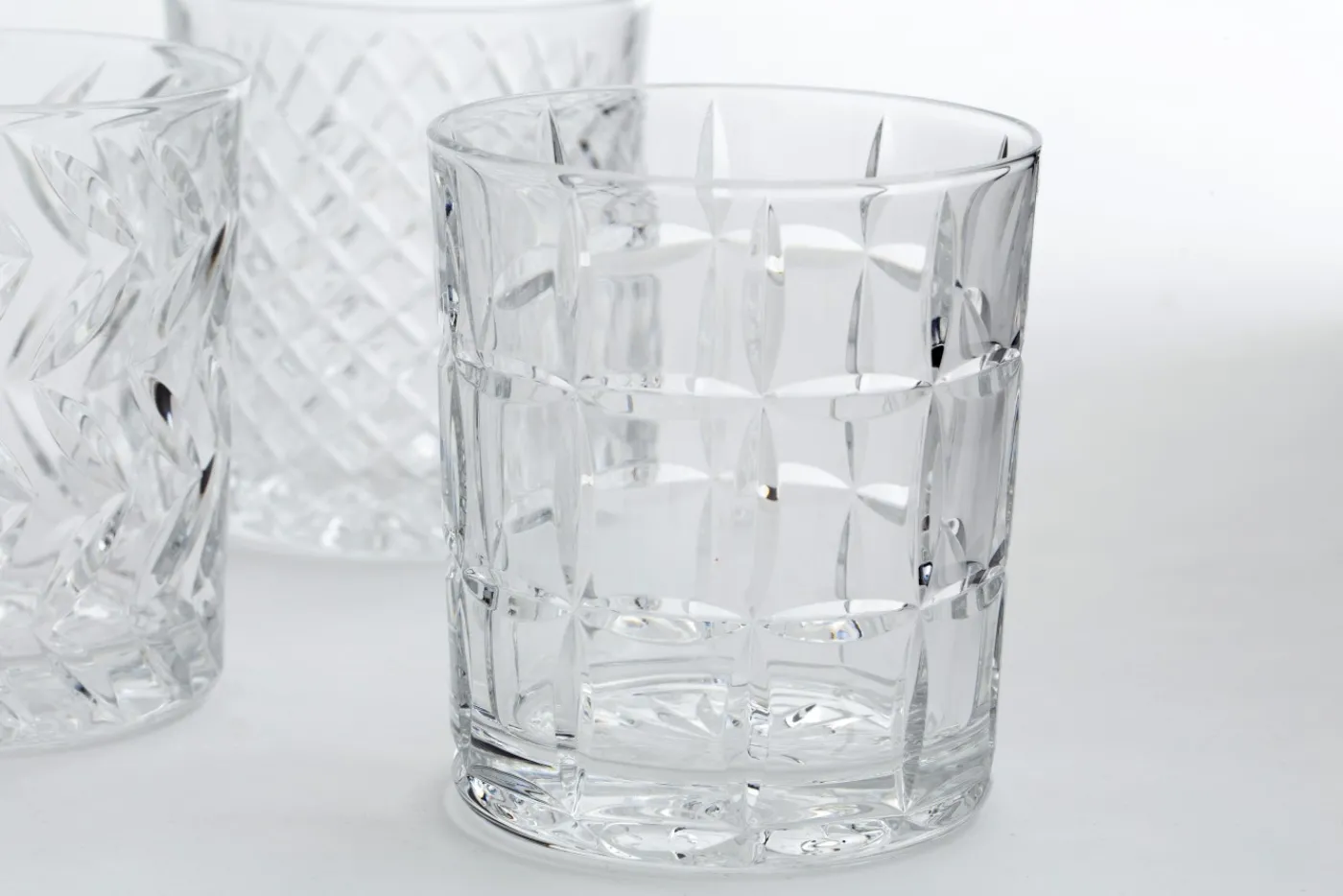 Verres|Verres<Flamant BOGART, verre à whisky, taillés à la main, set de 6 Transparent