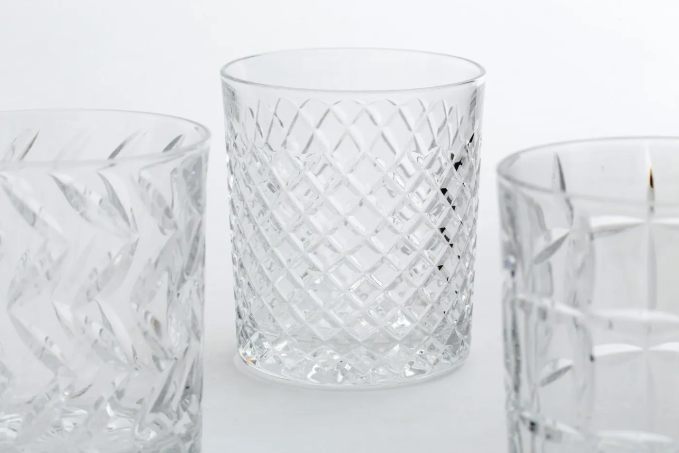 Verres|Verres<Flamant BOGART, verre à whisky, taillés à la main, set de 6 Transparent