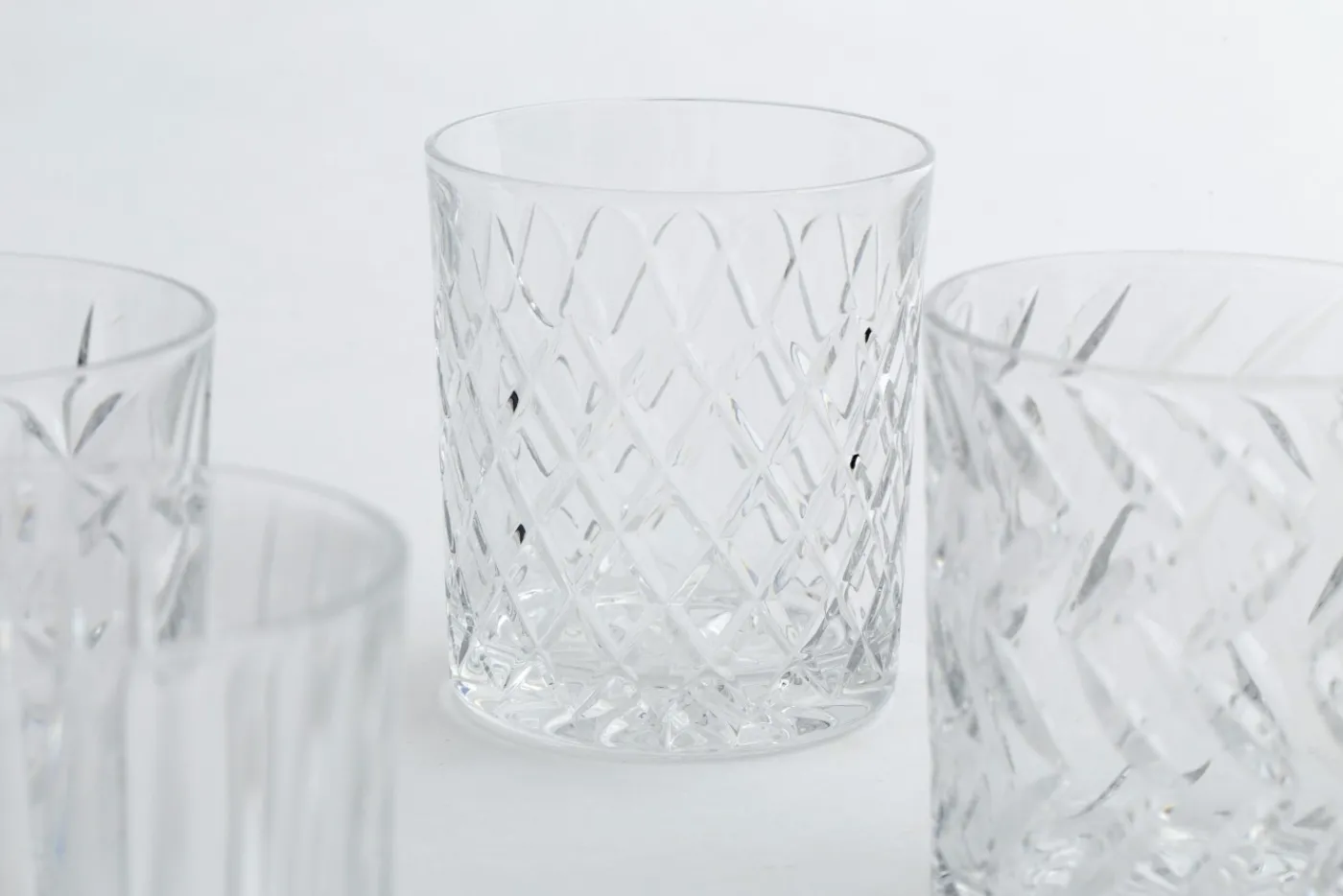 Verres|Verres<Flamant BOGART, verre à whisky, taillés à la main, set de 6 Transparent