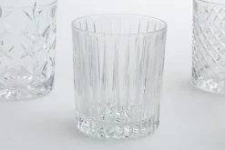 Verres|Verres<Flamant BOGART, verre à whisky, taillés à la main, set de 6 Transparent