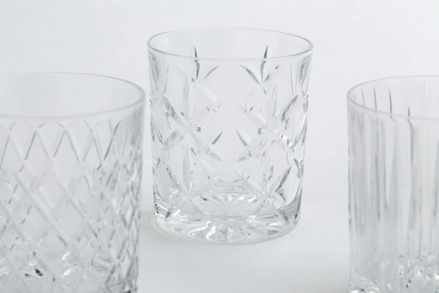 Verres|Verres<Flamant BOGART, verre à whisky, taillés à la main, set de 6 Transparent