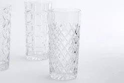 Verres|Verres<Flamant BOGART, verre longdrink, taillés à la main, set de 6 Transparent