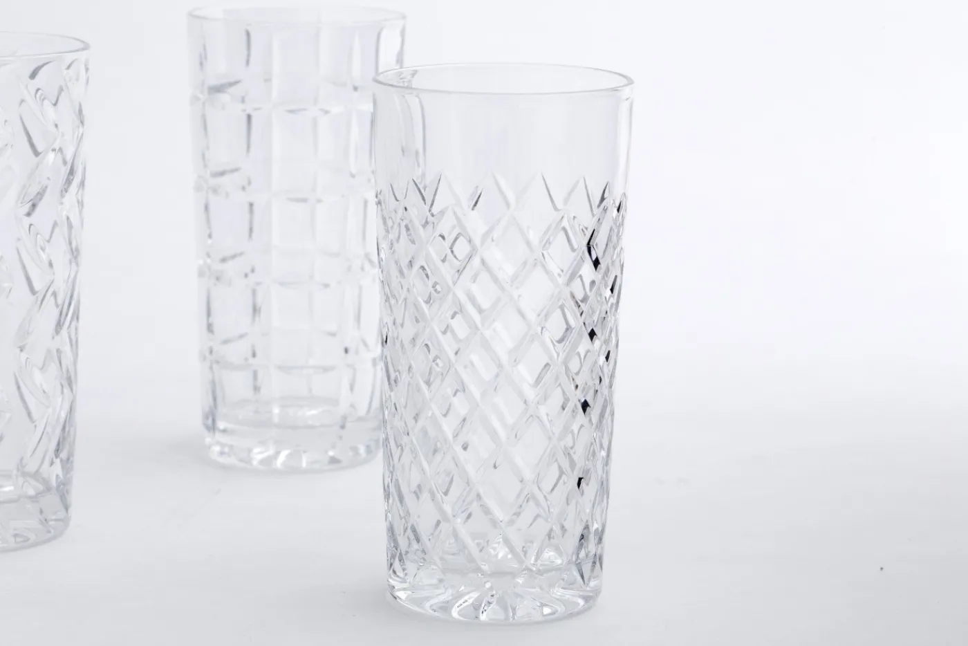 Verres|Verres<Flamant BOGART, verre longdrink, taillés à la main, set de 6 Transparent