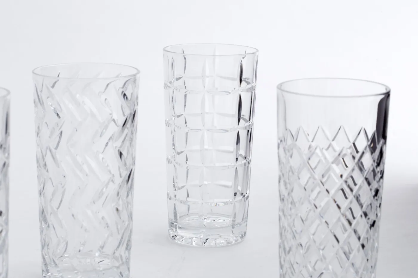 Verres|Verres<Flamant BOGART, verre longdrink, taillés à la main, set de 6 Transparent