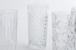 Verres|Verres<Flamant BOGART, verre longdrink, taillés à la main, set de 6 Transparent