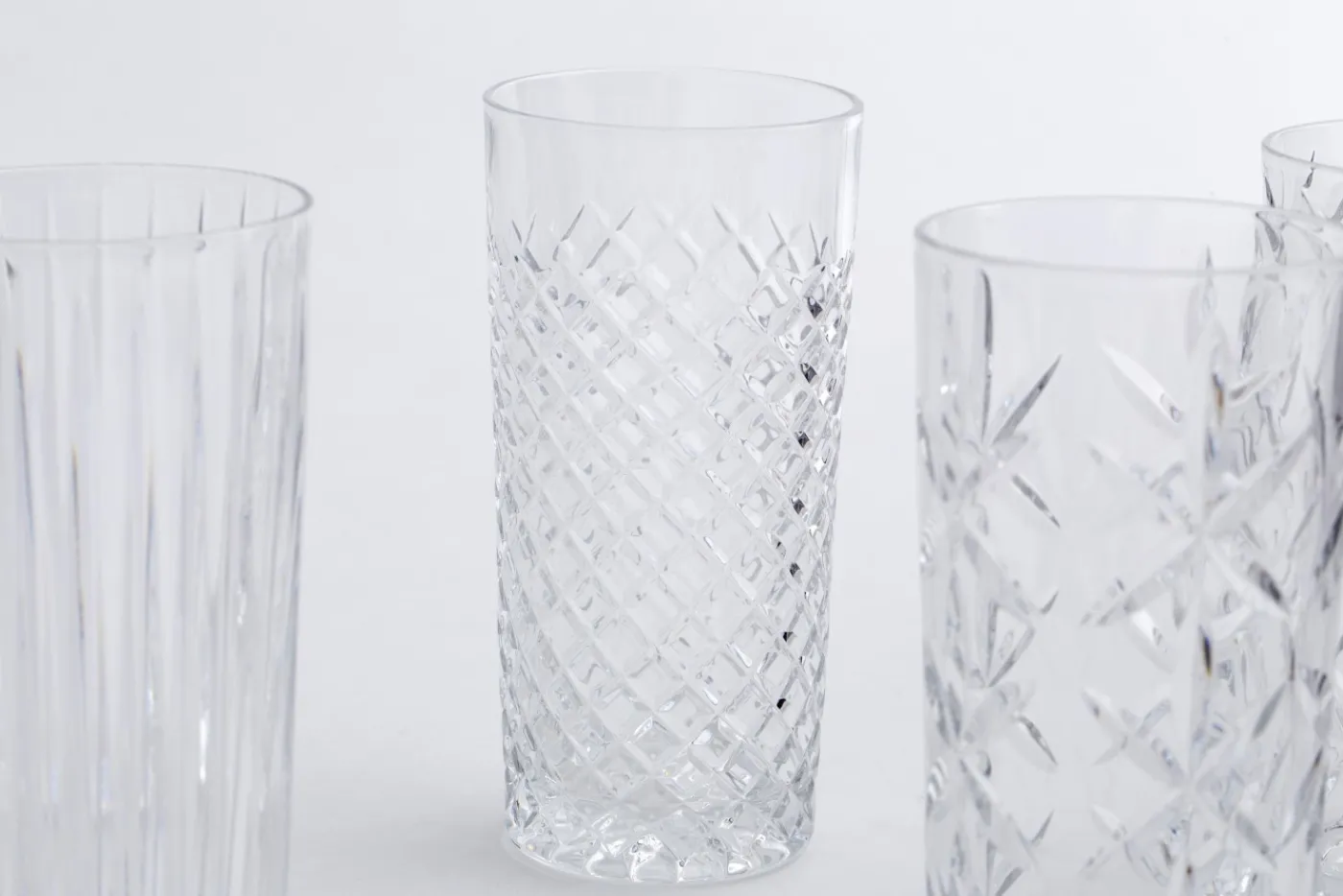 Verres|Verres<Flamant BOGART, verre longdrink, taillés à la main, set de 6 Transparent