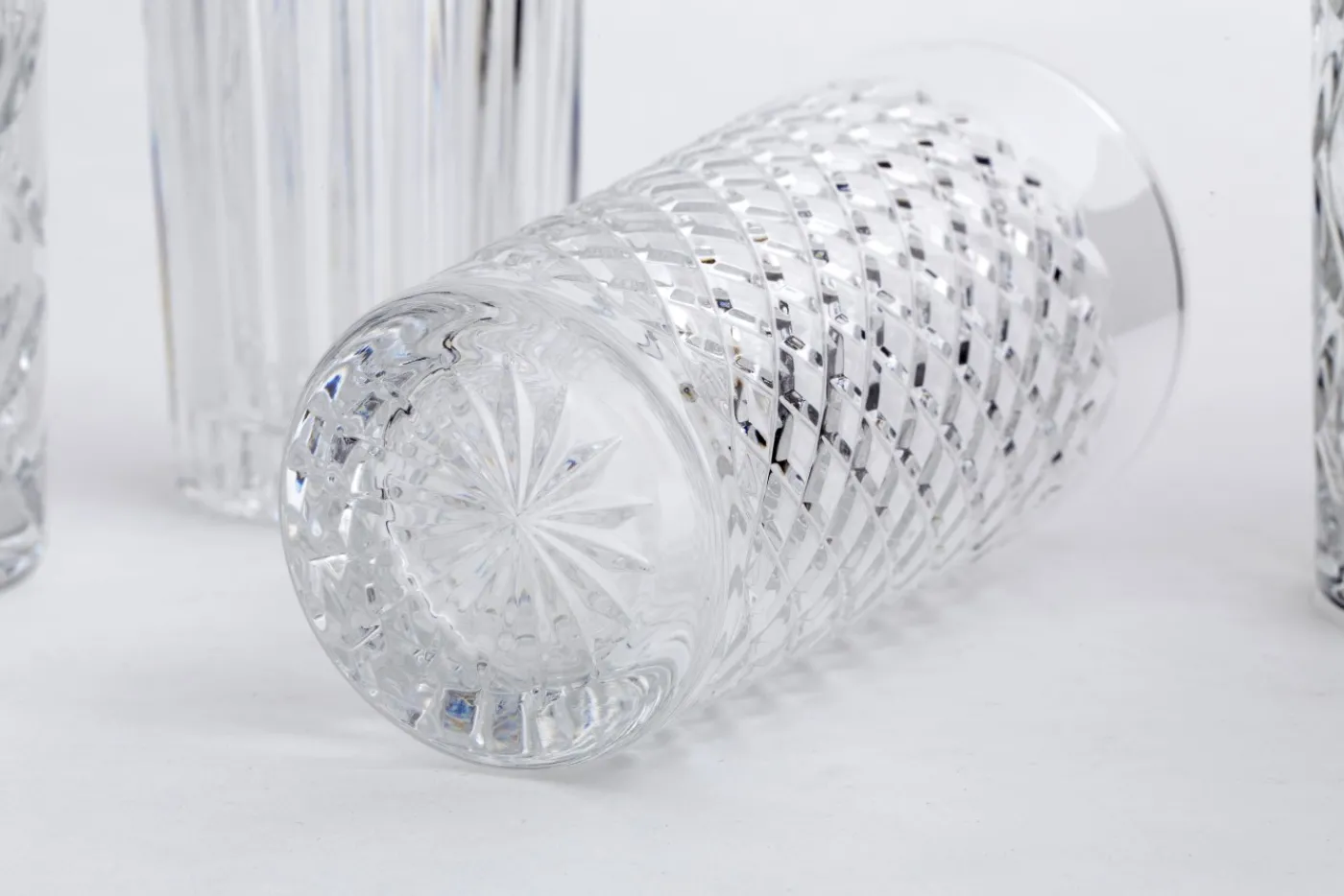 Verres|Verres<Flamant BOGART, verre longdrink, taillés à la main, set de 6 Transparent
