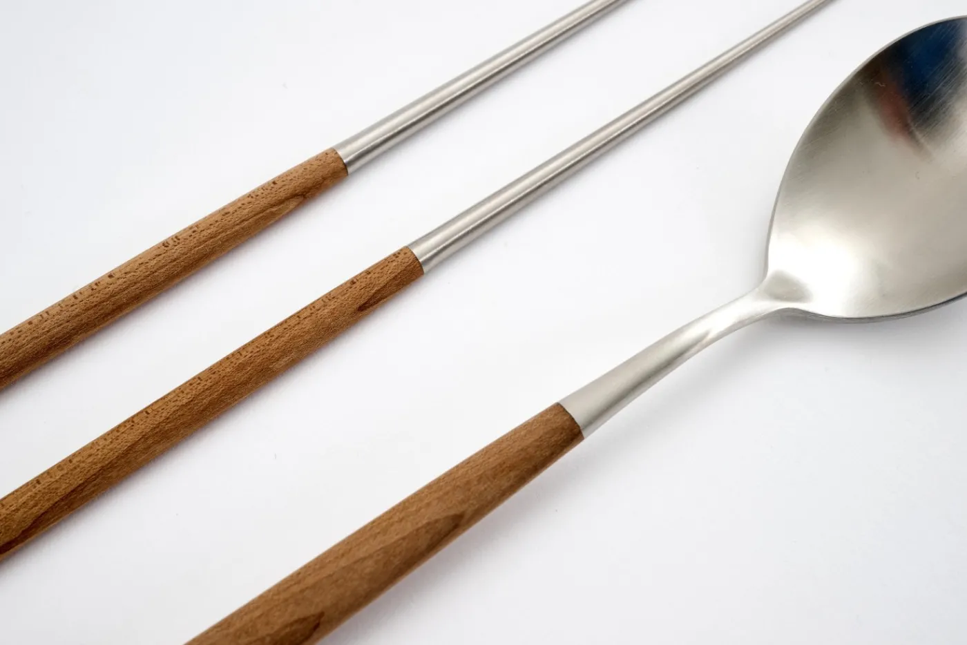 Couverts|Couverts<Flamant BORNEO, cuillère et baguettes, set de 2 Brun