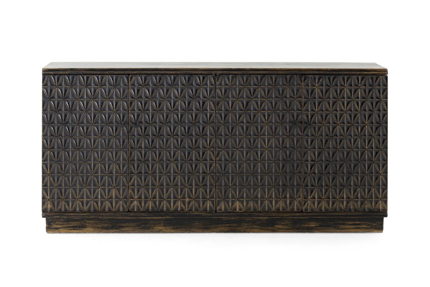 Armoires|Armoires<Flamant BOSSA, buffet, 4 portes, sculpté Brun