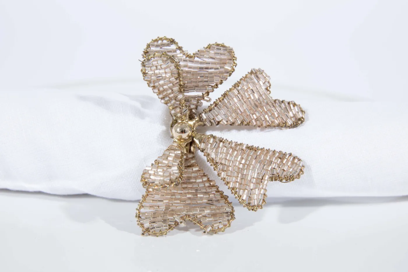 Accessoires|Décoration De Table<Flamant BOSSY, rond de serviette, perles Rose