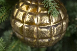 Boules De Noël|Boules De Noël<Flamant BOYAN, boule de Noël, Or