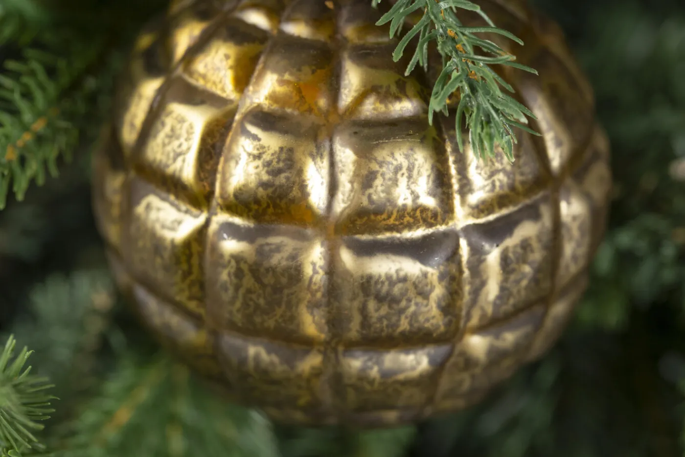 Boules De Noël|Boules De Noël<Flamant BOYAN, boule de Noël, Or