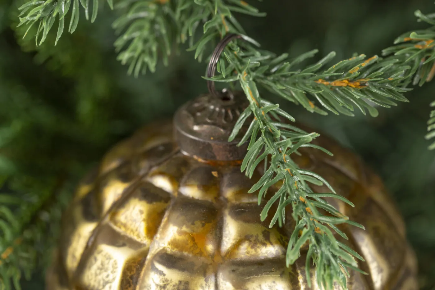 Boules De Noël|Boules De Noël<Flamant BOYAN, boule de Noël, Or