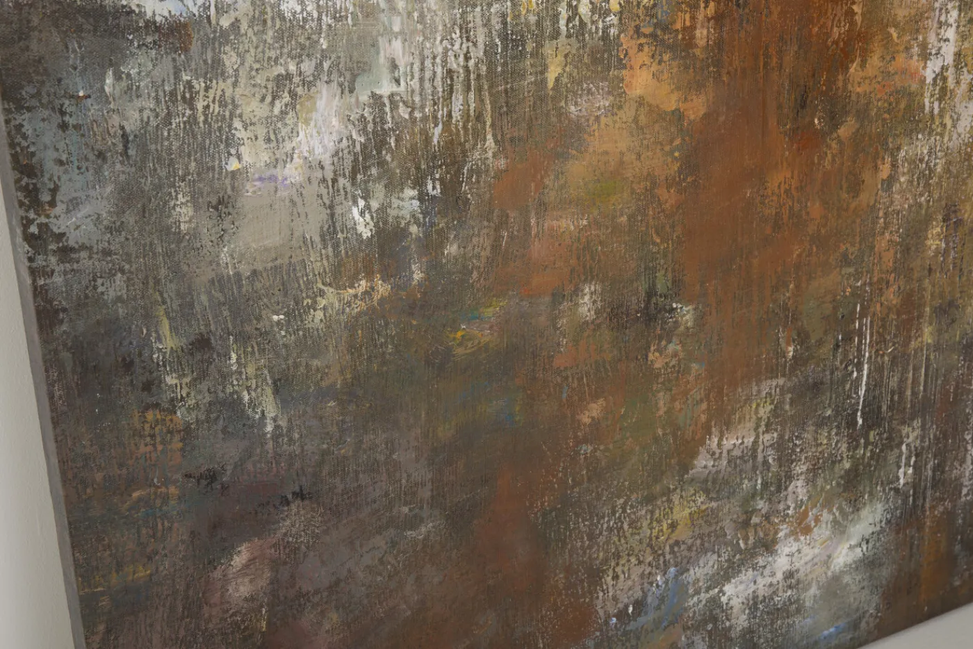 Art|Décoration<Flamant BRIANNA, peinture à l'huile Mixte
