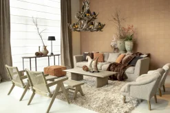 Poufs Et Bouts De Canapé|Sièges<Flamant BRUNO, banquette, chêne et roseau Mixte