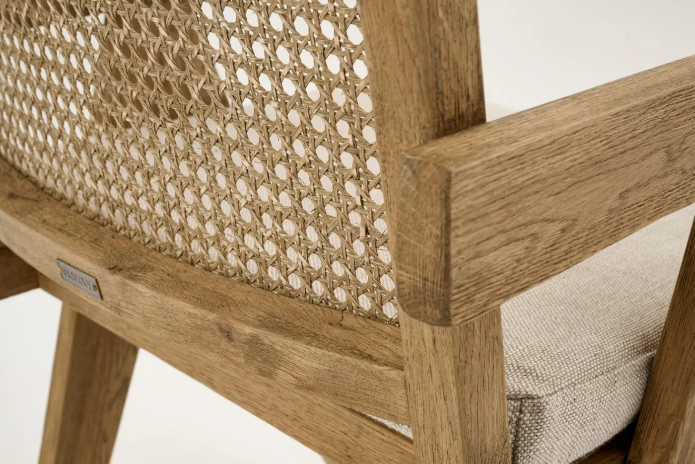 Chaises|Chaises<Flamant BRUNO, chaise avec accoudoirs, chêne, roseau, avec coussin Mixte