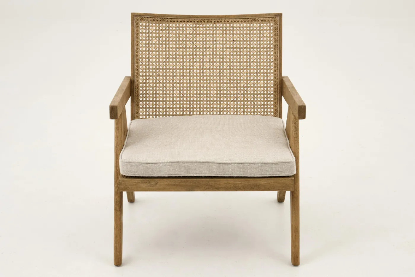Fauteuils|Sièges<Flamant BRUNO, fauteuil, chêne, roseau, avec coussin Mixte