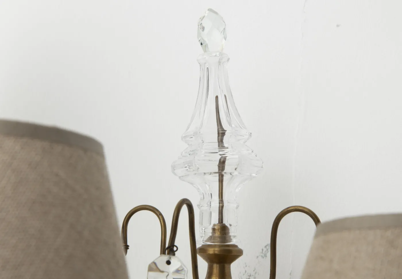 Appliques Murales|Luminaire<Flamant BRUXELLES, applique murale, gouttes de verre Transparent