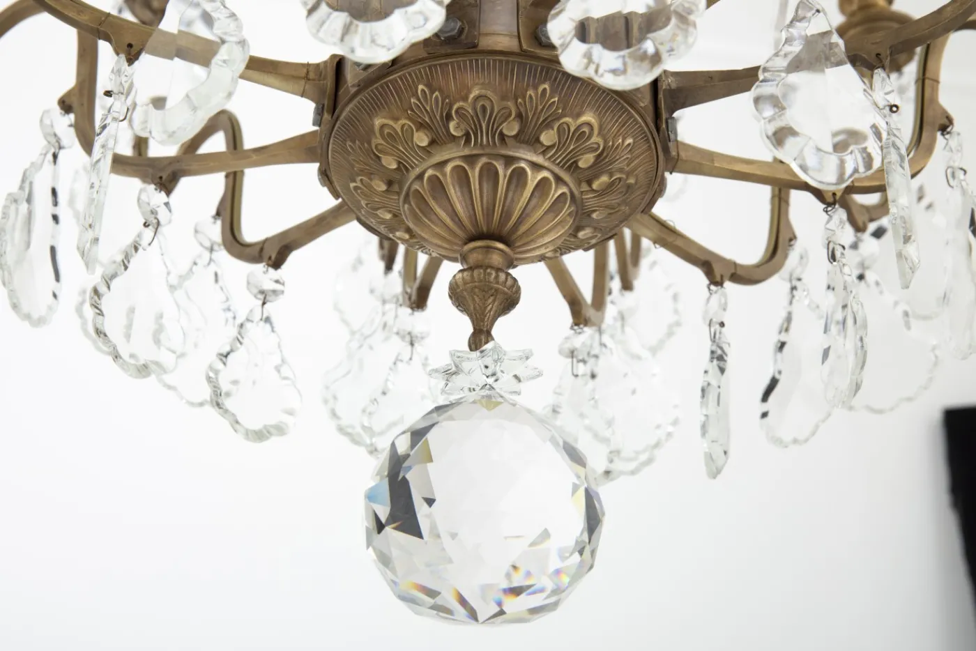 Suspensions Et Lustres|Luminaire<Flamant BRUXELLES, lustre, gouttes de verre, 8 lampes et 4 bougies Transparent