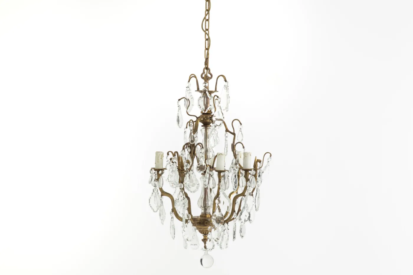 Suspensions Et Lustres|Luminaire<Flamant BRUXELLES, lustre, gouttes de verre, 6 lampes Transparent