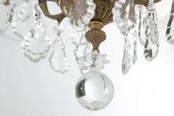 Suspensions Et Lustres|Luminaire<Flamant BRUXELLES, lustre, gouttes de verre, 6 lampes Transparent