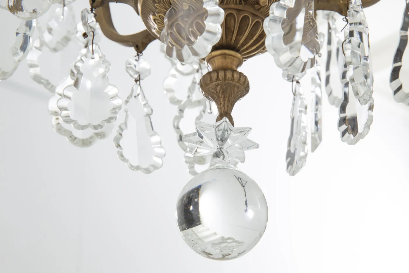 Suspensions Et Lustres|Luminaire<Flamant BRUXELLES, lustre, gouttes de verre, 6 lampes Transparent