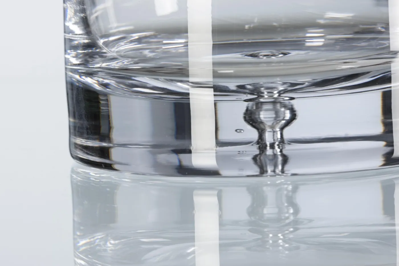 Bonbonnières|Bonbonnières<Flamant BUBBLE, bonbonnière, L, soufflée bouche Transparent