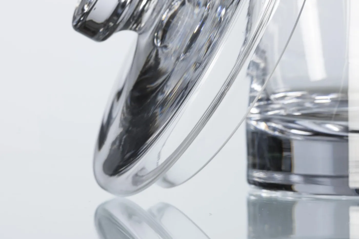 Bonbonnières|Bonbonnières<Flamant BUBBLE, bonbonnière, L, soufflée bouche Transparent