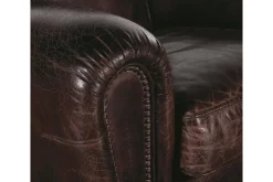 Fauteuils|Sièges<Flamant BURNHAM, fauteuil club, cuir, foncé Brun