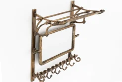 Objets Usuels|Décoration<Flamant CAIT, porte-manteau, avec miroir Brun