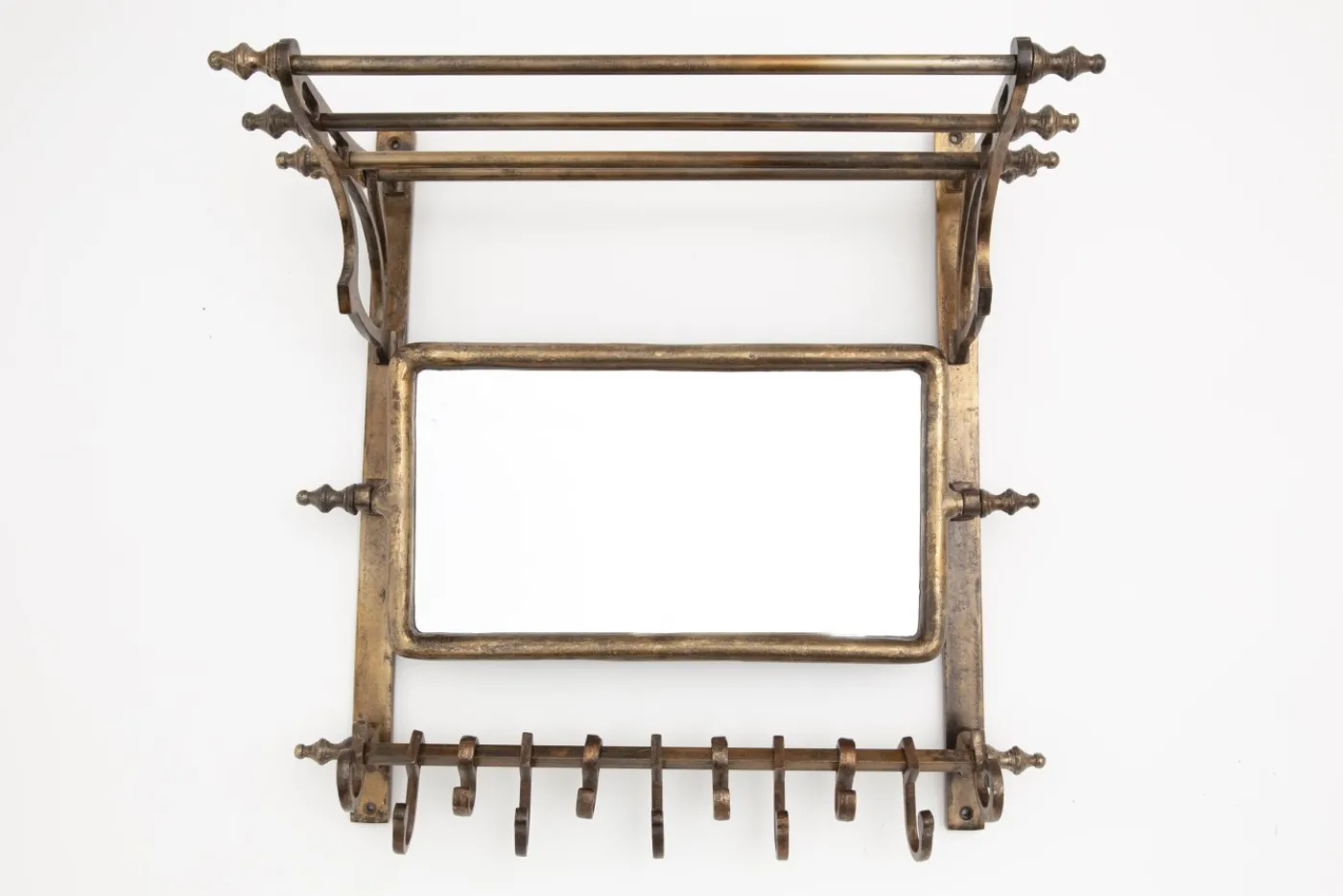 Objets Usuels|Décoration<Flamant CAIT, porte-manteau, avec miroir Brun