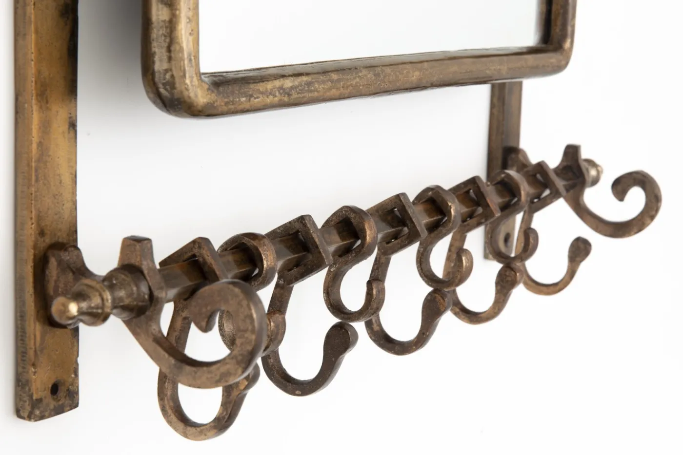 Objets Usuels|Décoration<Flamant CAIT, porte-manteau, avec miroir Brun