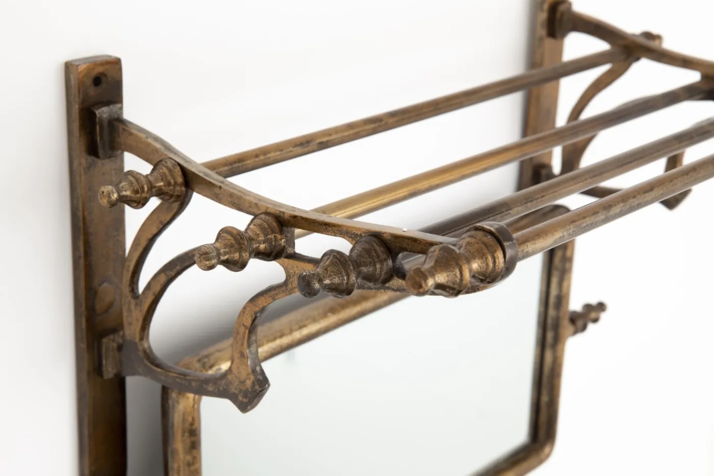 Objets Usuels|Décoration<Flamant CAIT, porte-manteau, avec miroir Brun