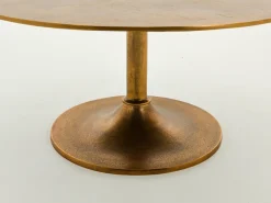 Tables De Salon|Tables De Salon<Flamant CALLISTO, table basse, métal, ronde, 91,5 cm Or