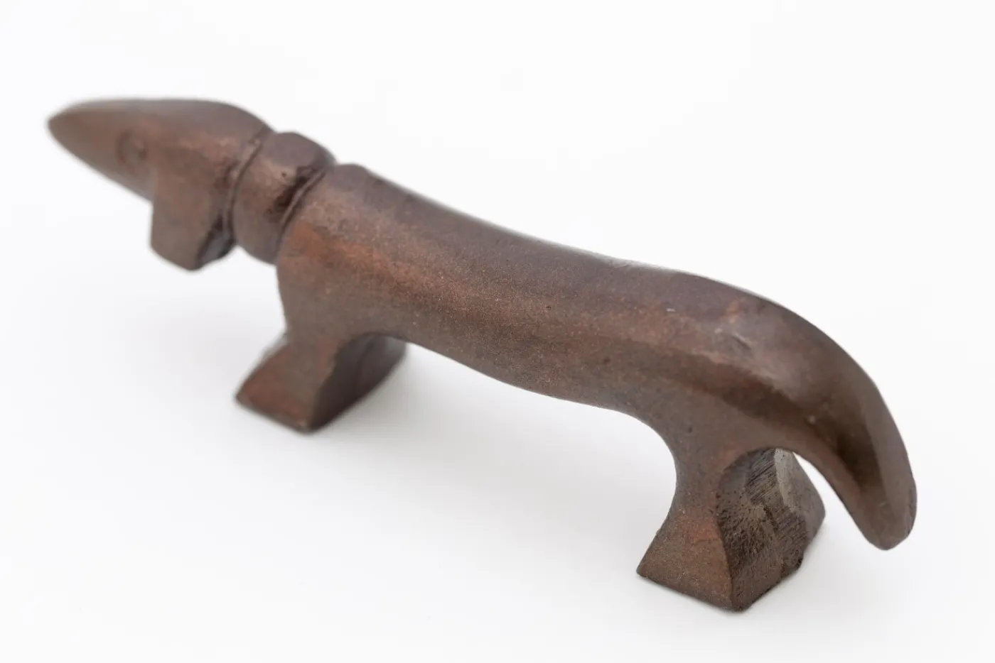 Statuettes Et Objets|Décoration<Flamant CALUM, chien, cuivre bronze, S Brun