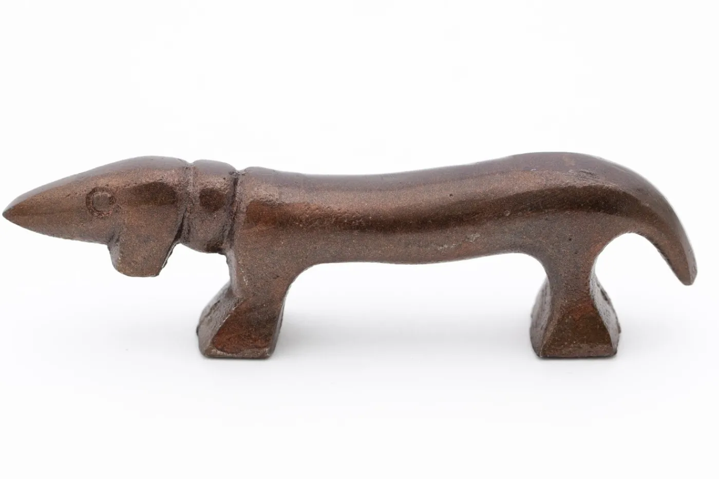 Statuettes Et Objets|Décoration<Flamant CALUM, chien, cuivre bronze, S Brun