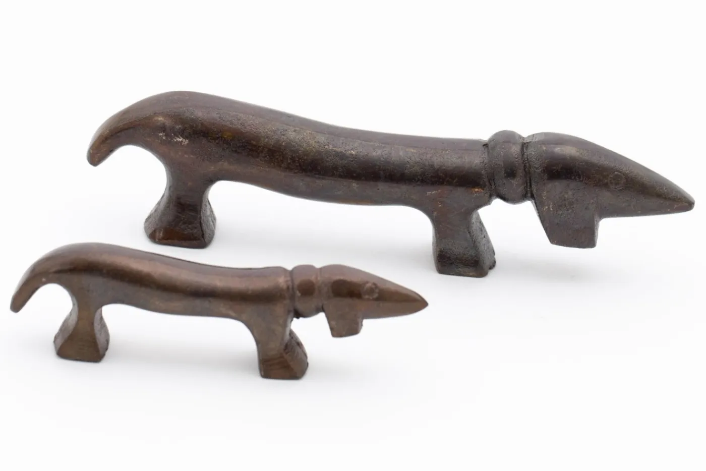 Statuettes Et Objets|Décoration<Flamant CALUM, chien, cuivre bronze, S Brun