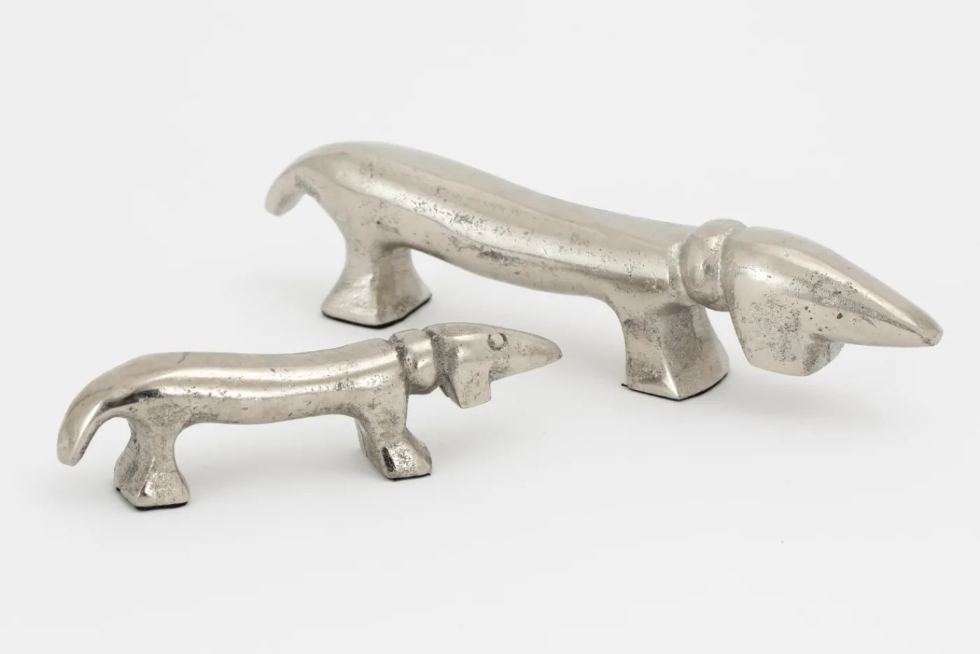 Statuettes Et Objets|Décoration<Flamant CALUM, chien, nickel, L Argent