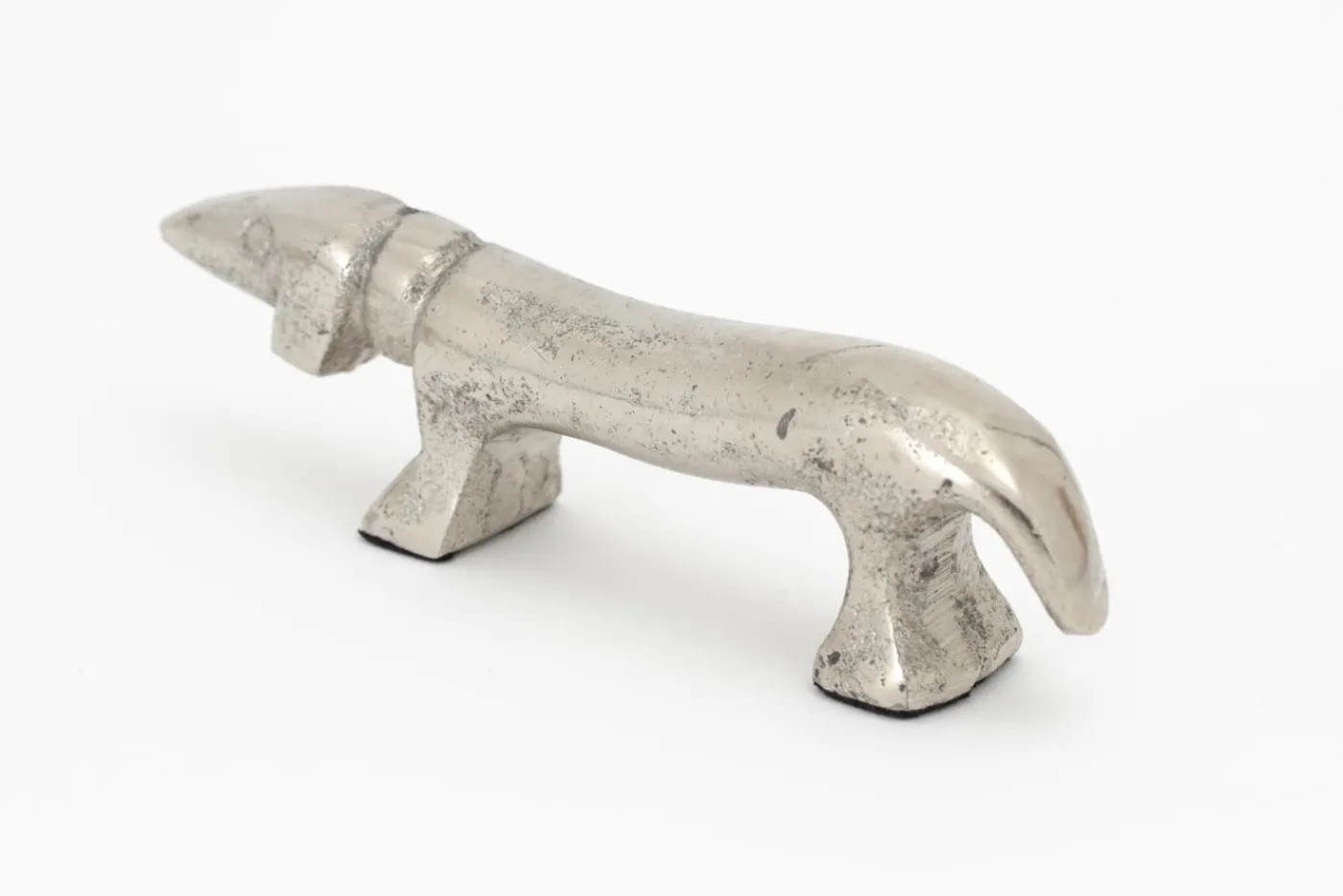 Statuettes Et Objets|Décoration<Flamant CALUM, chien, nickel, S Argent