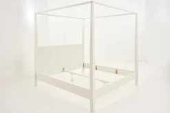 Lits|Lits<Flamant CAPE COD, lit à baldaquin, , 160 cm Blanc