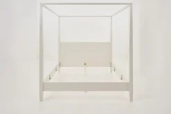 Lits|Lits<Flamant CAPE COD, lit à baldaquin, , 160 cm Blanc